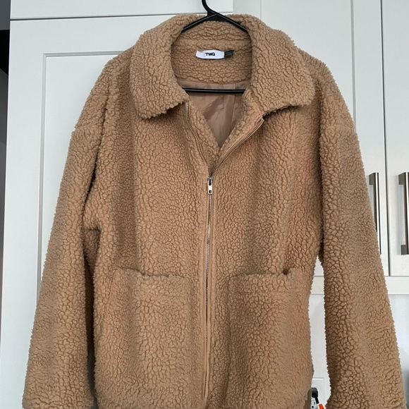 Camel Teddy Coat - Picture 5 of 6